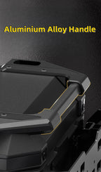 55L / 65L Aluminum Motorcycle Top Box – Folding Armor Rear Luggage with Backrest