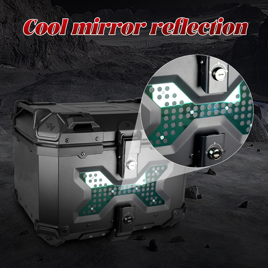 45L / 55L / 65L Βαλίτσα Αλουμινίου Μοτοσυκλέτας Top Box – Πίσω Μπαγκαζιέρα Γενικής Χρήσης