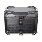 Bauletto posteriore per moto in alluminio da 55L/65L – Bagaglio posteriore impermeabile con schienale
