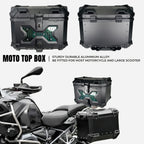 45L / 55L / 65L Βαλίτσα Αλουμινίου Μοτοσυκλέτας Top Box – Πίσω Μπαγκαζιέρα Γενικής Χρήσης