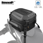 Rhinowalk 12L–18L Expandable Motorcycle Tail Bag