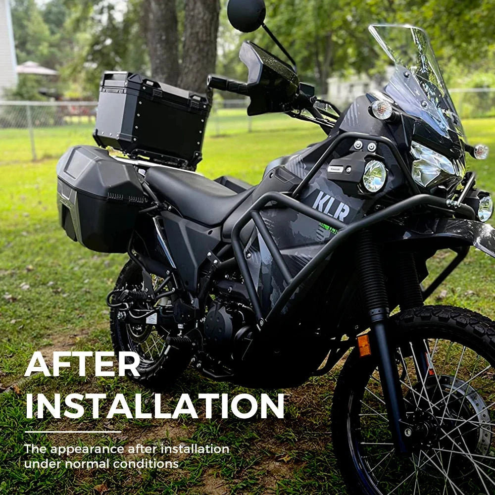 45L / 55L / 65L Aluminum Motorcycle Top Box – Universal Rear Luggage Case