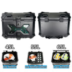 45L / 55L / 65L Βαλίτσα Αλουμινίου Μοτοσυκλέτας Top Box – Πίσω Μπαγκαζιέρα Γενικής Χρήσης