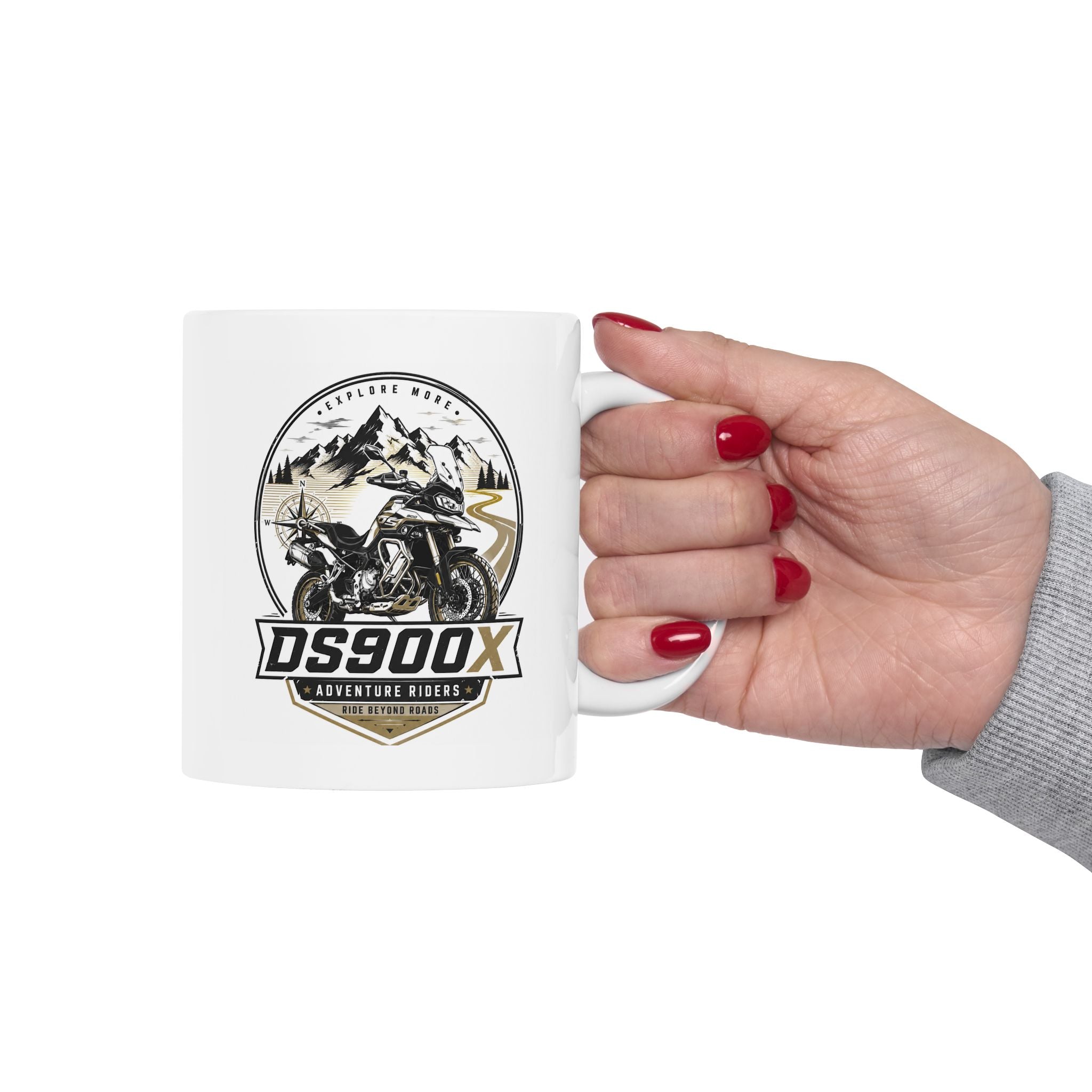 DS900X Ride Beyond Roads Ceramic Mug