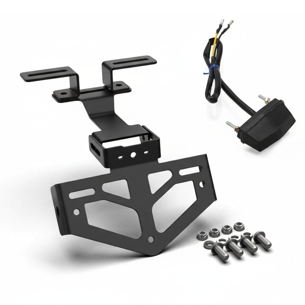 Motorcycle License Plate Holder Tail Tidy Bracket with LED Light for VOGE DS / DSX Models