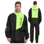 POLE Waterproof Reflective Motorcycle Rain Suit Jacket & Pants Set