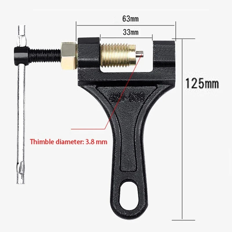 Universal Motorcycle Chain Breaker Tool - 420 to 530 Chains