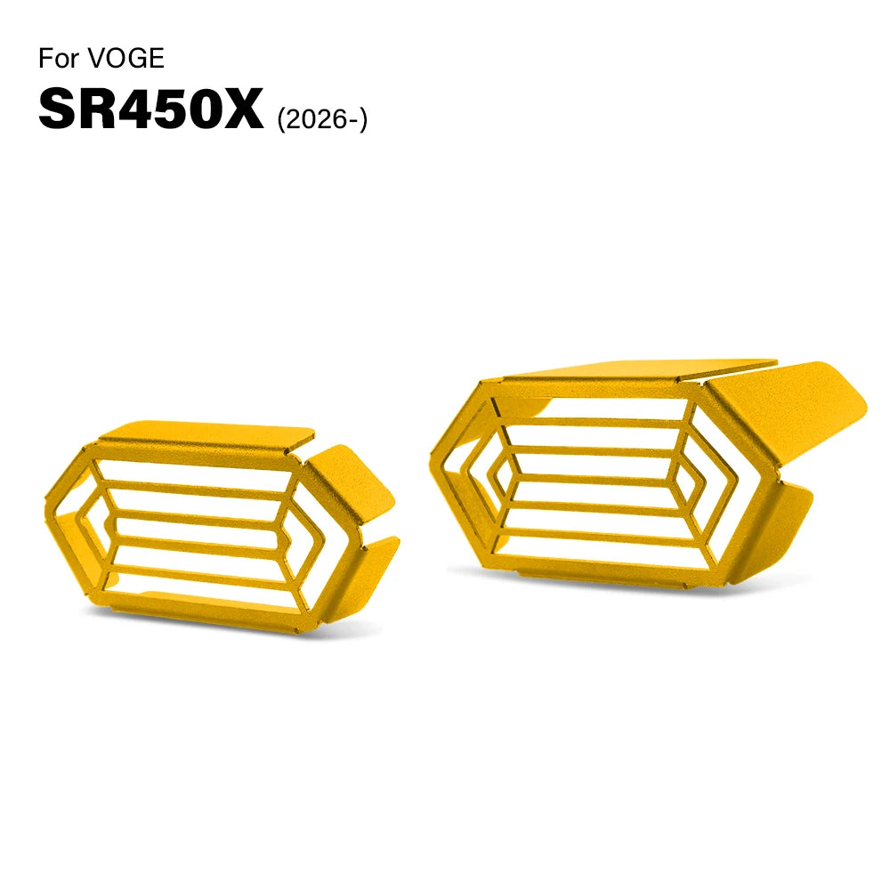 Gold SR450X 2026 headlight protector grille