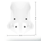 Parabrisas delantero para VOGE DS900X (2024-2025): Deflector de viento elevado