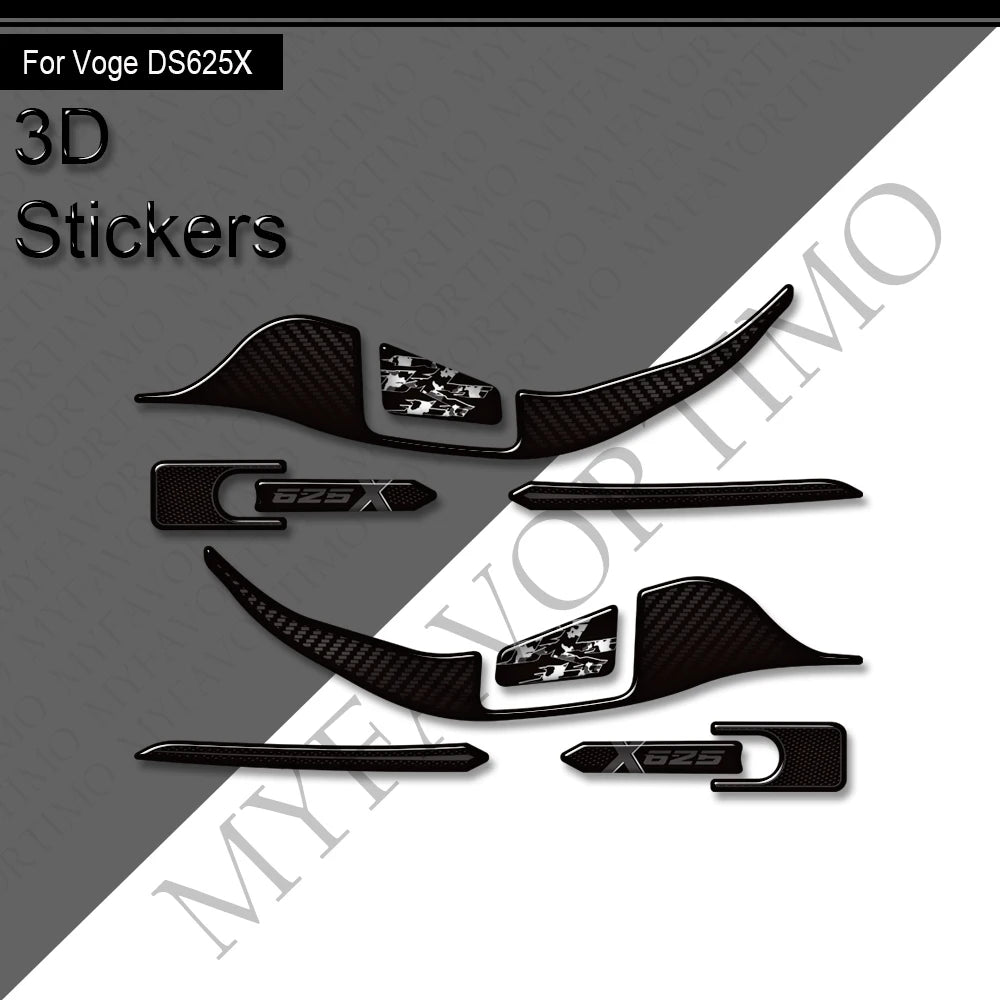 3D Tank Pad & Protection Sticker Kit for VOGE DS625X Adventure (2025)
