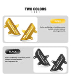 Fork cover color options, gold and black