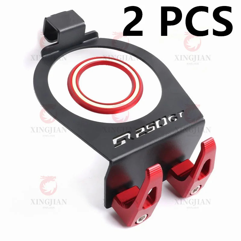 Luminous Starter Switch Cover & Helmet Hook for VOGE SR250GT – CNC Decorative Glow Ring Accessory