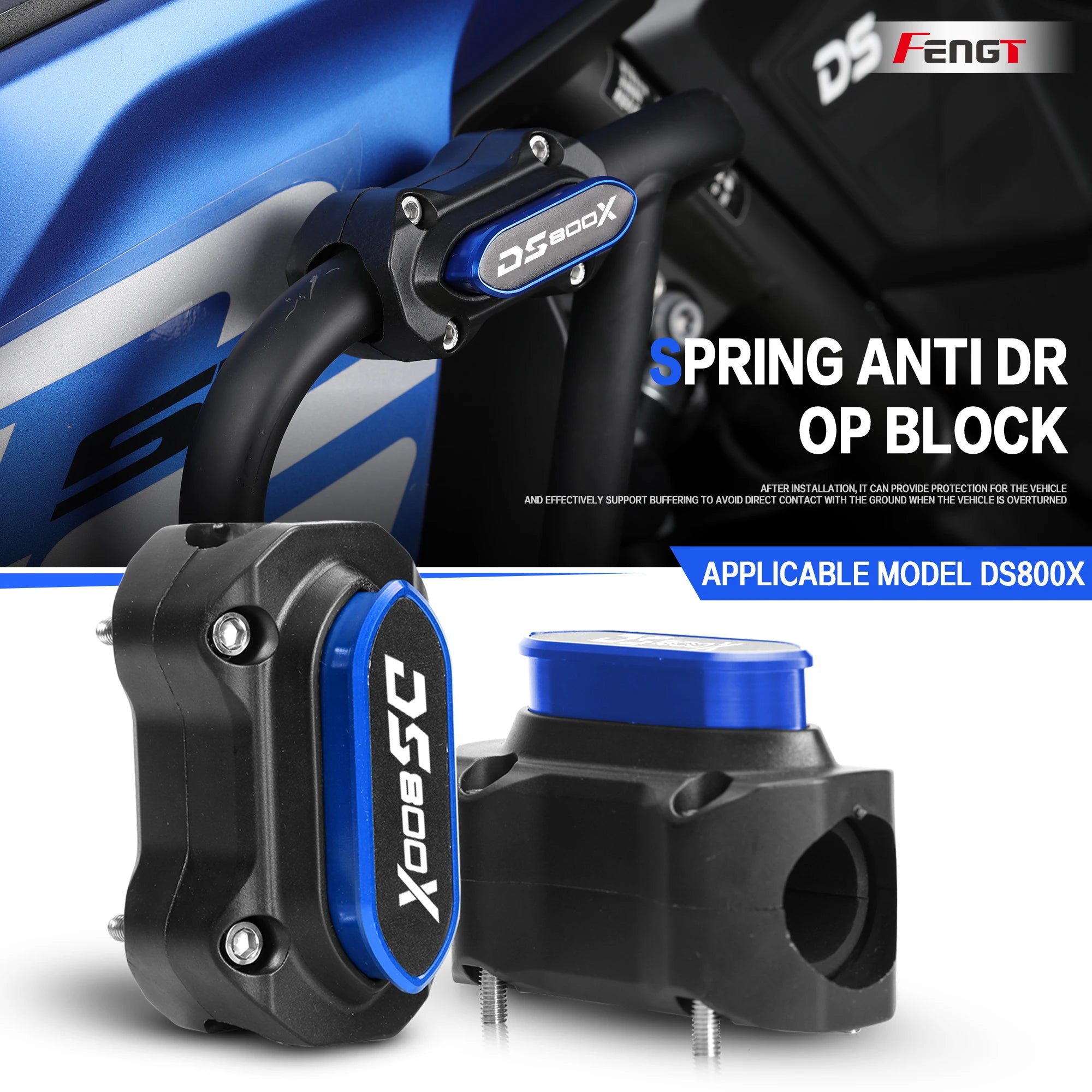VOGE DS800X Rally Crash Bar Spring Protector