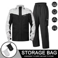Traje de lluvia para moto reflectante con capucha desmontable, chaqueta y pantalón – foto 25