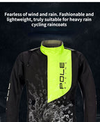 POLE Waterproof Reflective Motorcycle Rain Suit Jacket & Pants Set