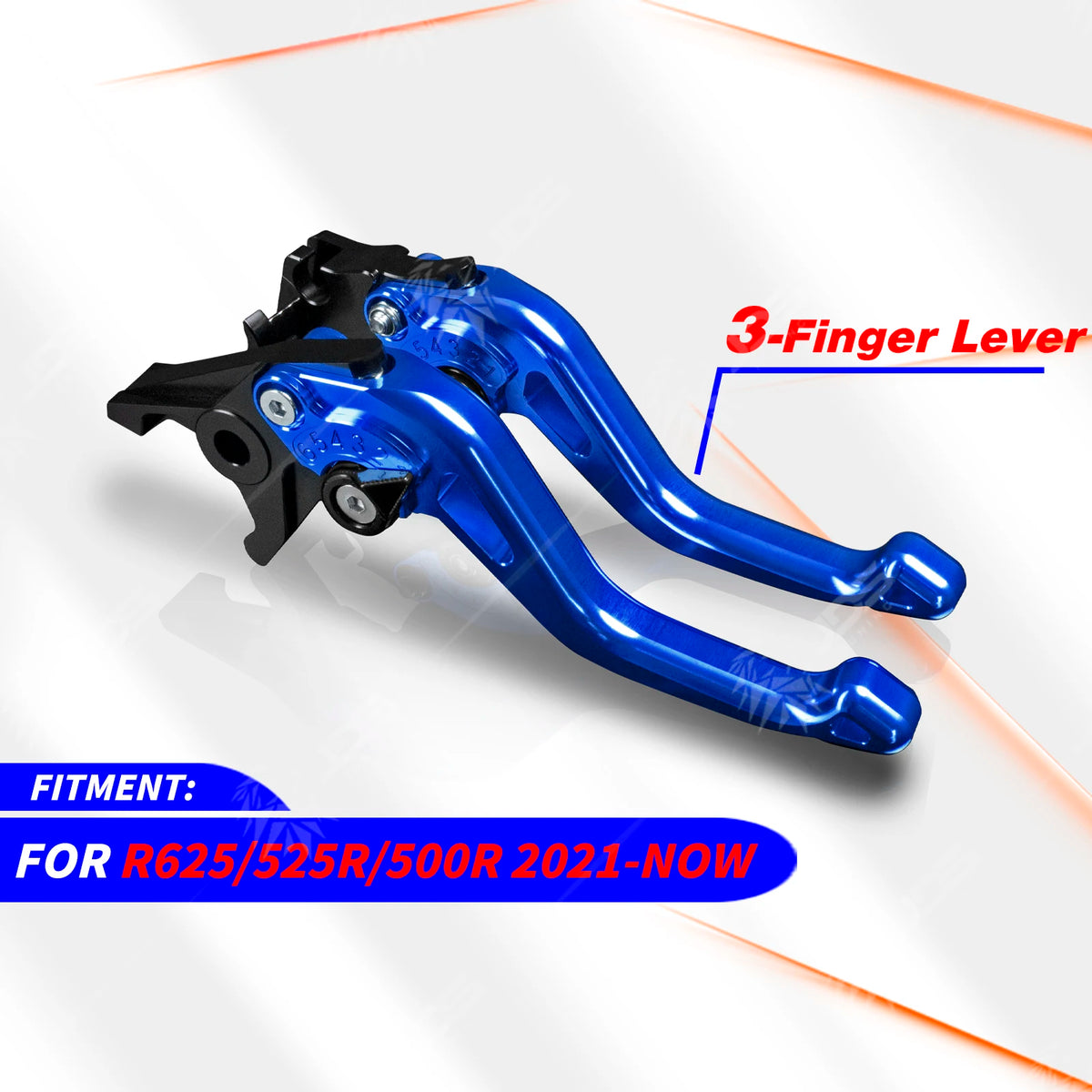 Blue short brake and clutch levers for VOGE R625, 525R, 500R