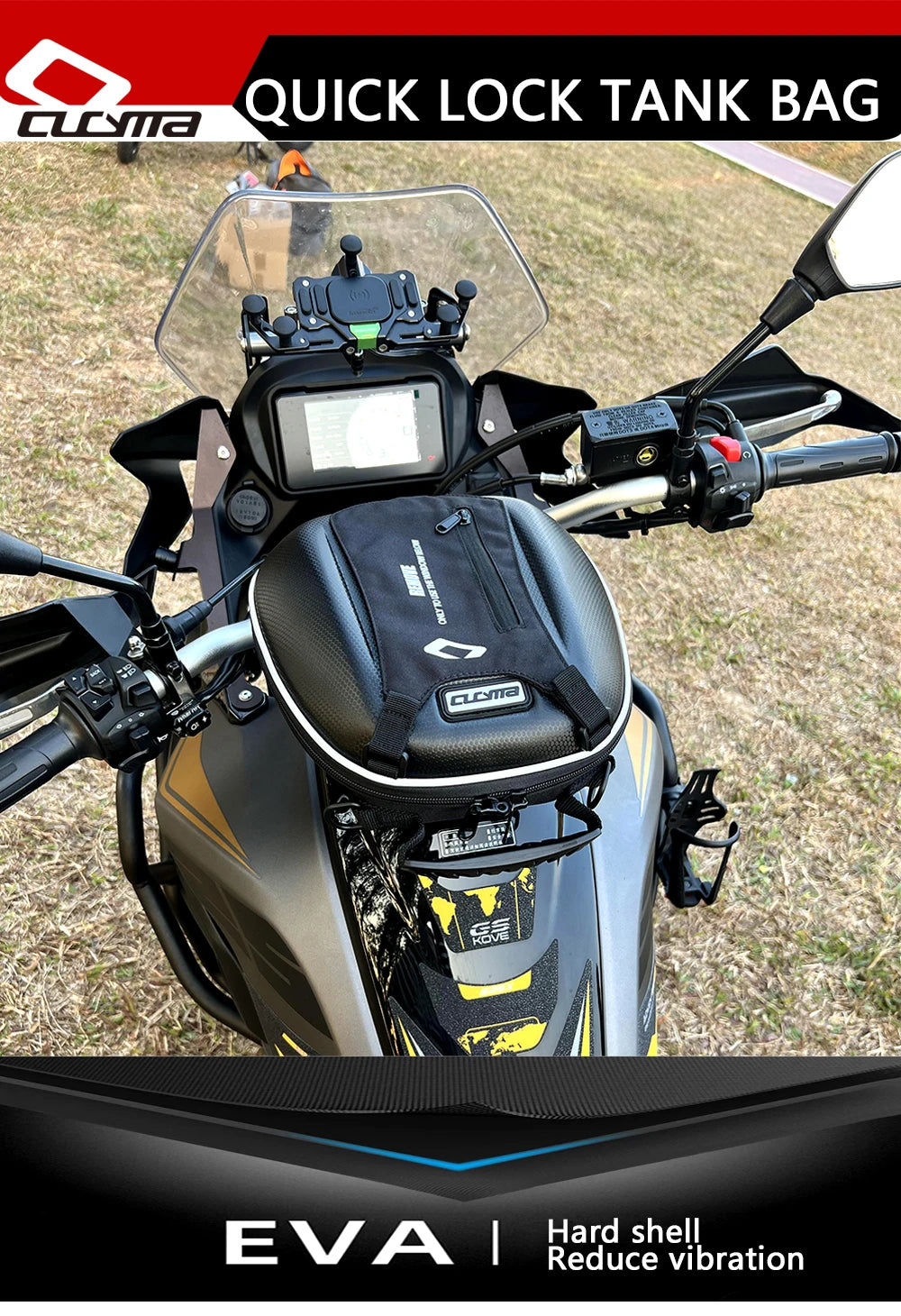 Bolsa de depósito para motocicleta con soporte para teléfono para Voge DS900X / 900DSX (2023-2024)