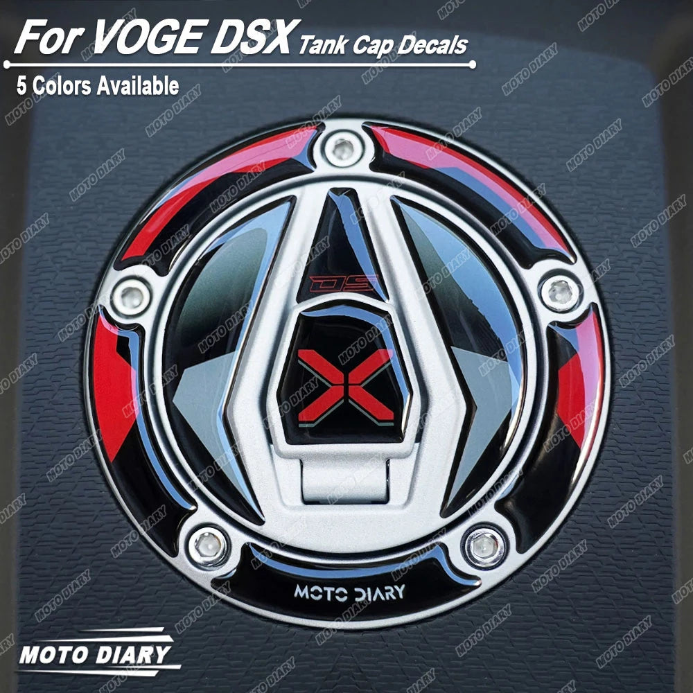 3D Fuel Tank Cap Protection Sticker for VOGE DS525X & DS900X (PVC Decal)