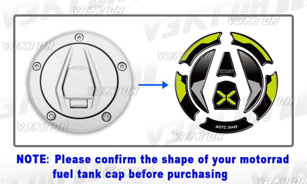 3D Fuel Tank Cap Sticker for VOGE Valico DSX 525 / DS 525X / DSX900 / 900X – Tank Protector Decal