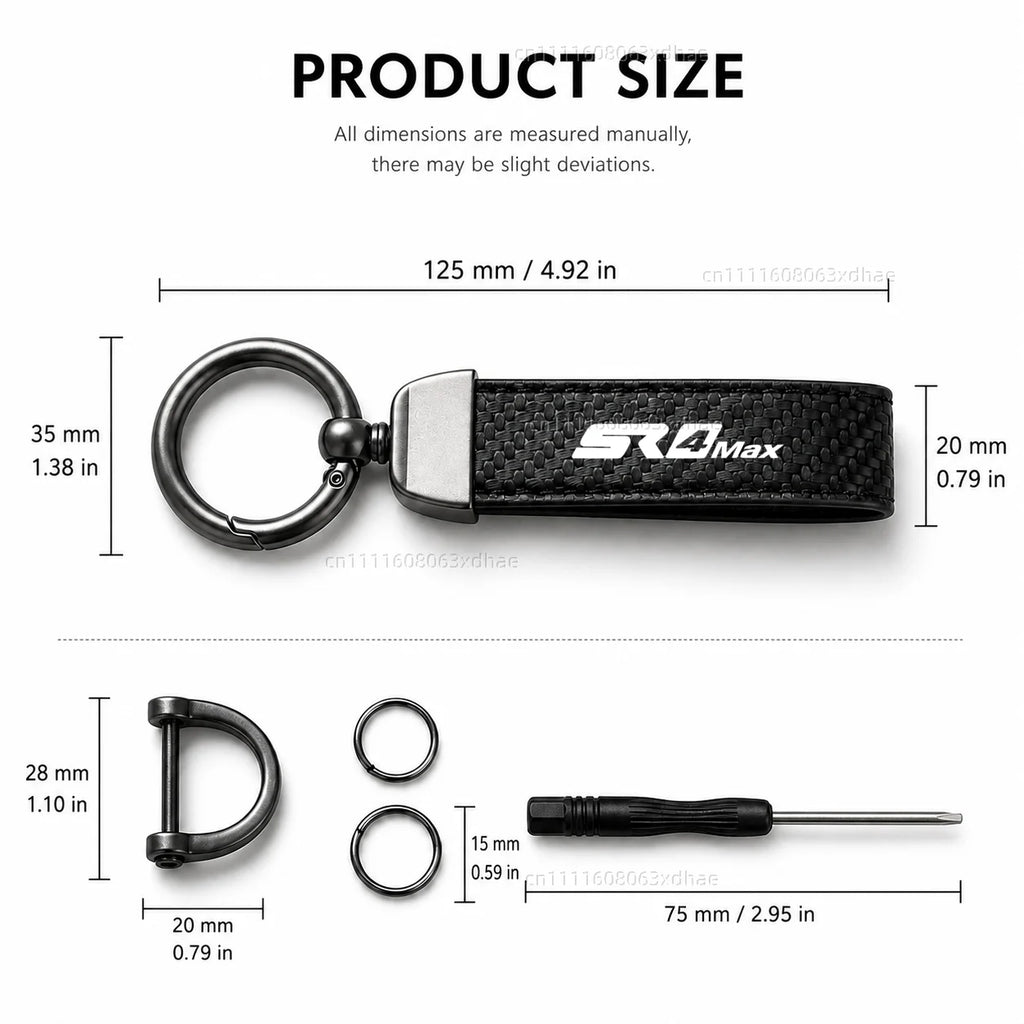 SR4 MAX keychain size 125 mm with accessories