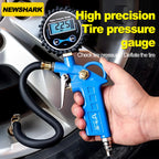 Universal Motorcycle Tyre Pressure Gauge with Inflator Hose