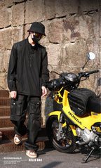 Rhinowalk 15L Motorcycle Tunnel Bag – Waterproof Scooter & Tail Seat Bag with Rain Cover