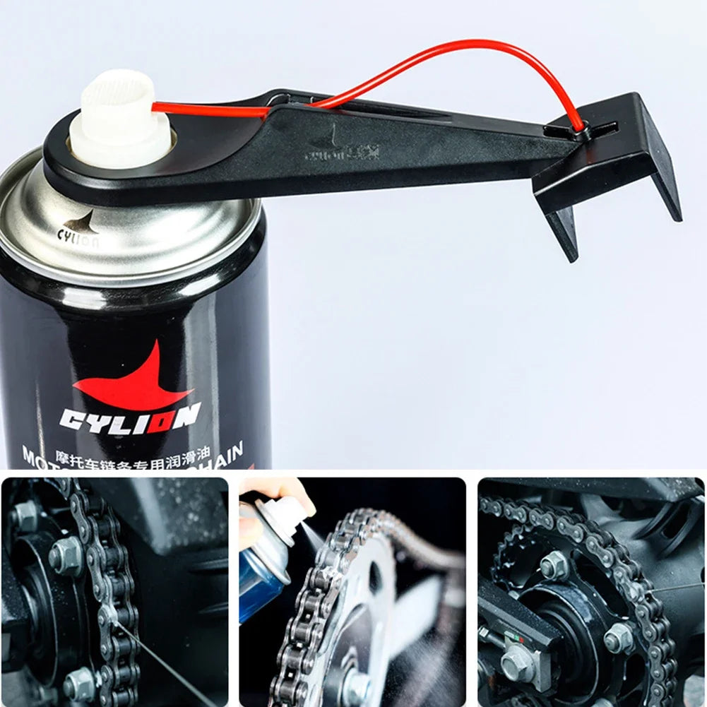 Universal Motorcycle Chain Lube Spray Applicator Tool