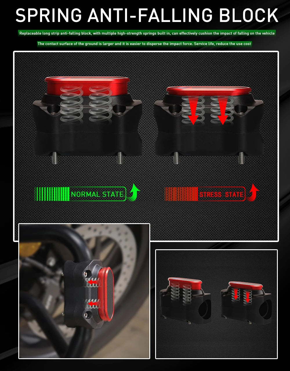 Protezione a molla per barra di protezione Rally VOGE DS800X
