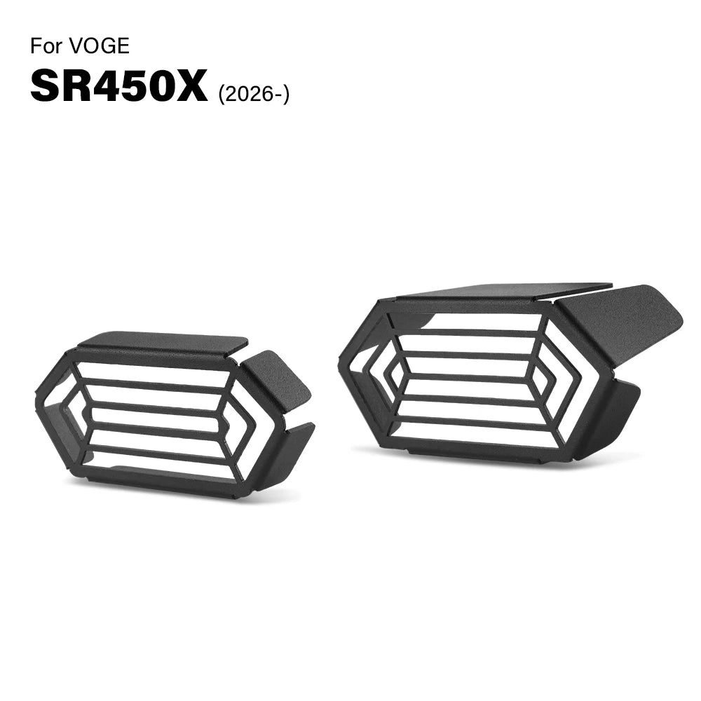 Black SR450X 2026 headlight protector grille