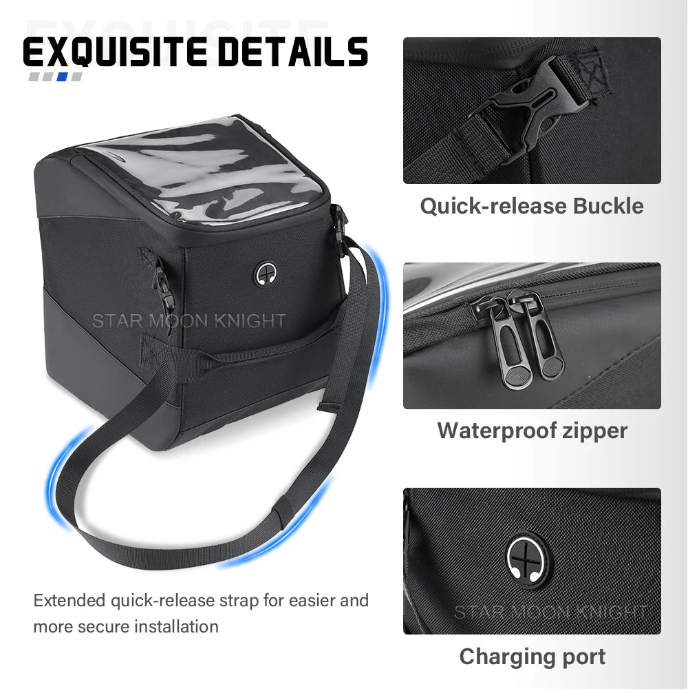 VOGE SR450X Waterproof Tunnel Storage Bag with Touchscreen Phone Pocket