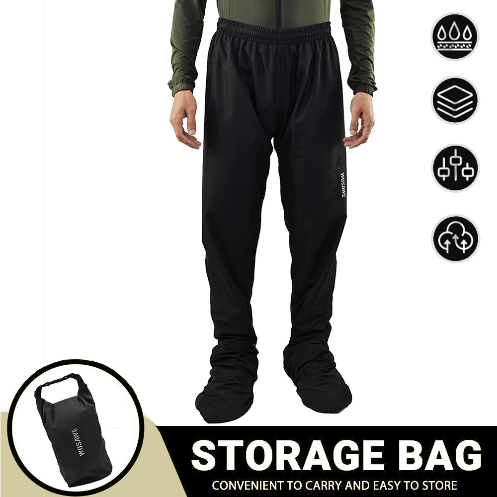 Waterproof Reflective Motorcycle Rain Suit Jacket & Pants
