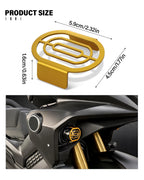 Fog light guard dimensions with fitted example