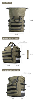 40L Quick Release Motorcycle Saddle Bags with Waterproof Inner Liners Universal