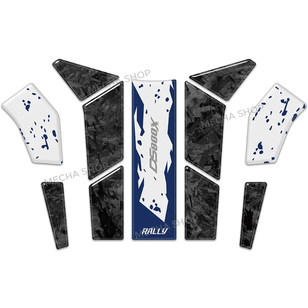 Kit d'Autocollants 3D pour Protège-Mains VOGE DS800X Rally (2025–2026)