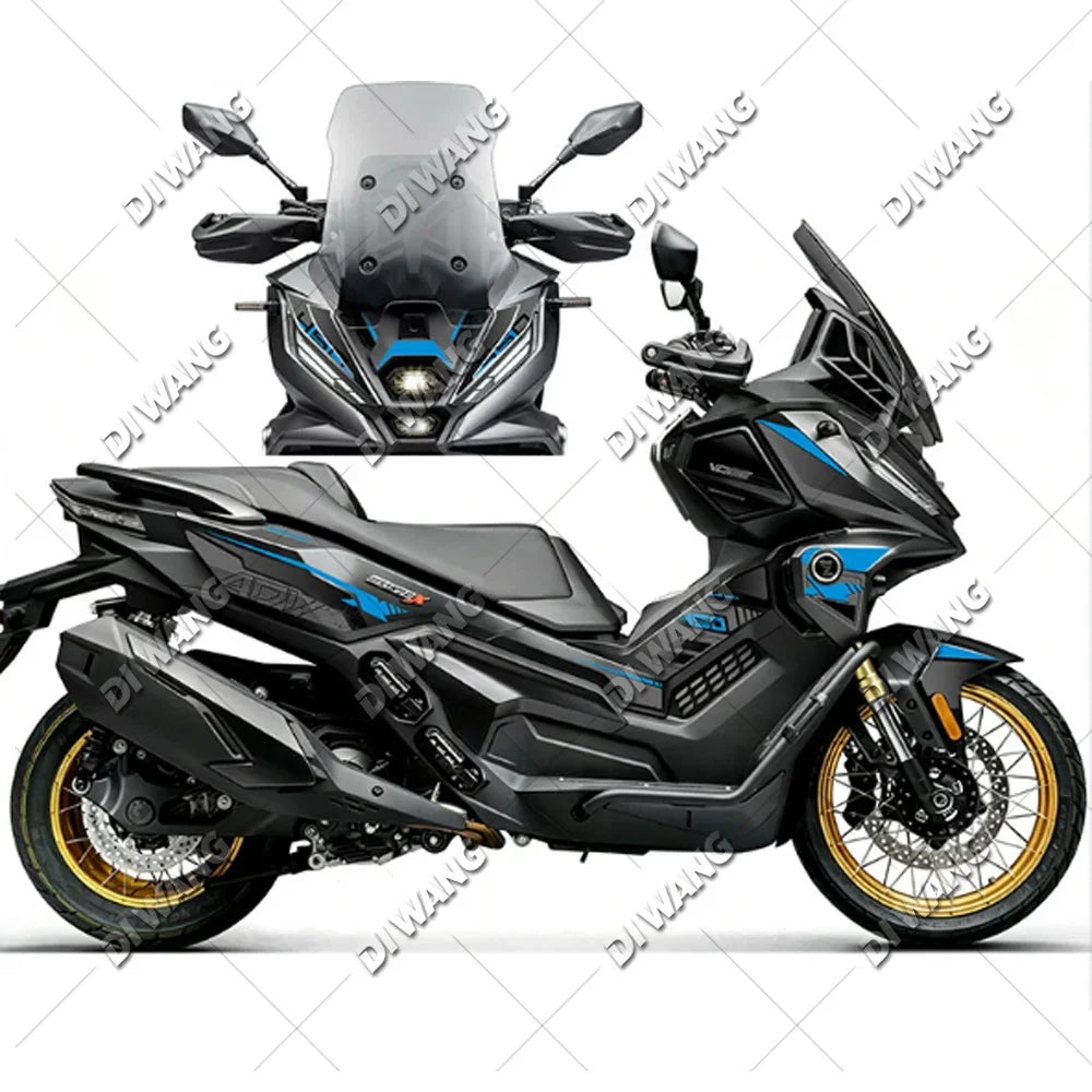 Water-resistant graphics decal kit for VOGE SR450X 2026, Style 10 design