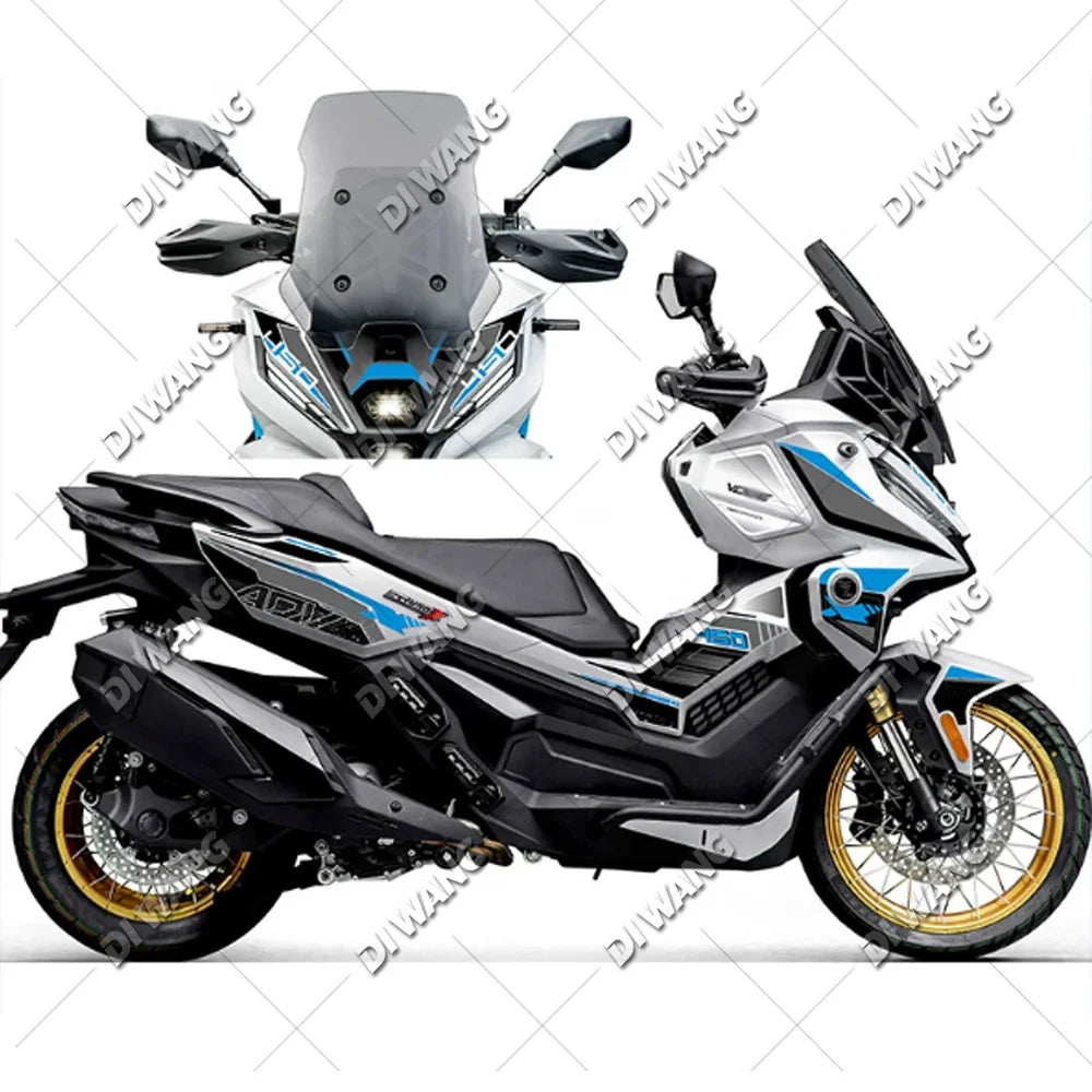 Water-resistant graphics decal kit for VOGE SR450X 2026, Style 9 design
