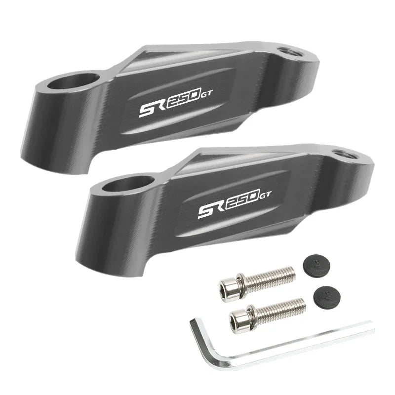 Side Mirror Extension Bracket for VOGE SR250GT, SR150GT & SR4MAX – CNC Rearview Mirror Riser Adapter