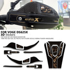 3D Tank Pad & Protection Sticker Kit for VOGE DS625X Adventure (2025)