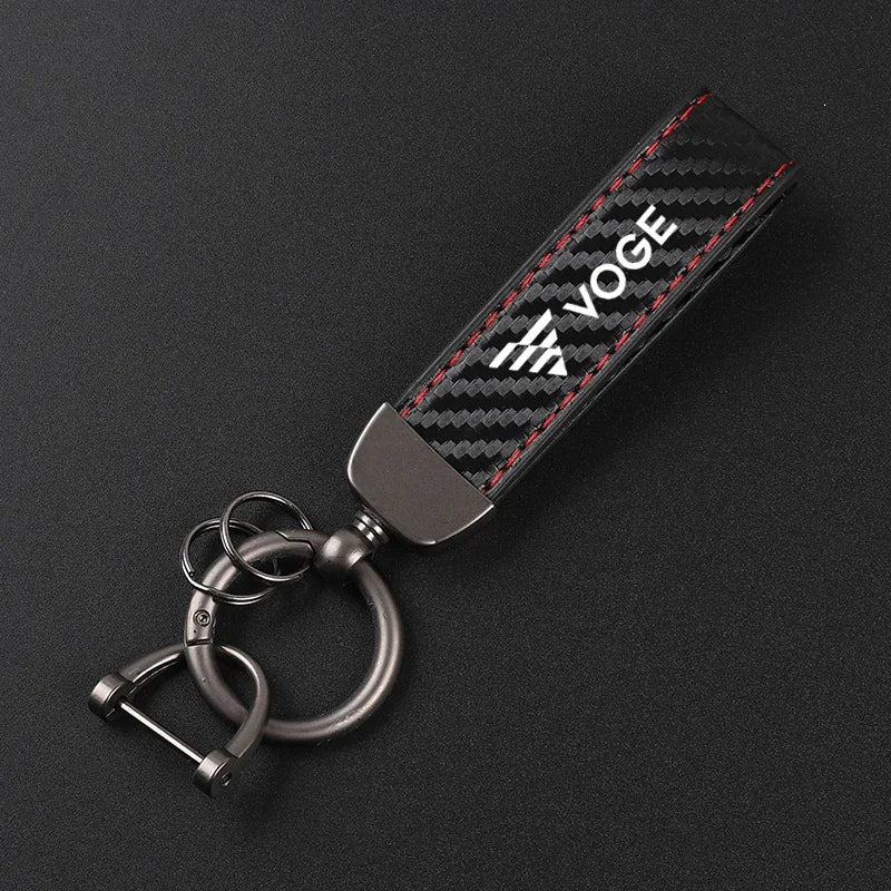 Carbon Fiber Motorcycle Keychain for VOGE – Premium Key Ring