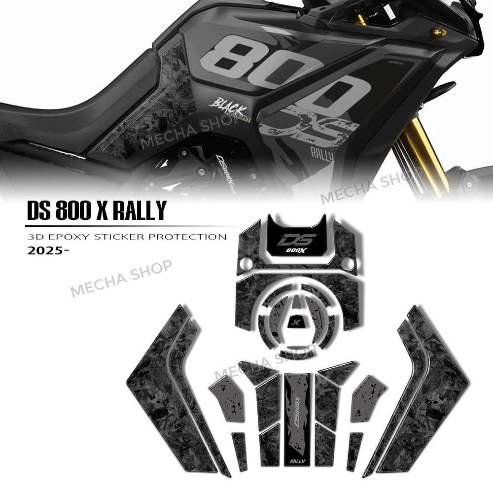 VOGE DS800X Rally 3D Hand Guard Decal Kit (2025–2026)