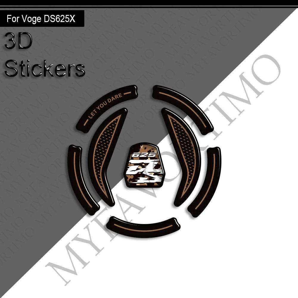 3D Tank Pad & Protection Sticker Kit for VOGE DS625X Adventure (2025)