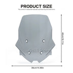 Motorcycle Windshield for VOGE DS900X / DS 900 X / 900DSX (2024–2025) – Wind Deflector Screen Visor