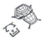 Headlight grille guard with mounting brackets and bolts