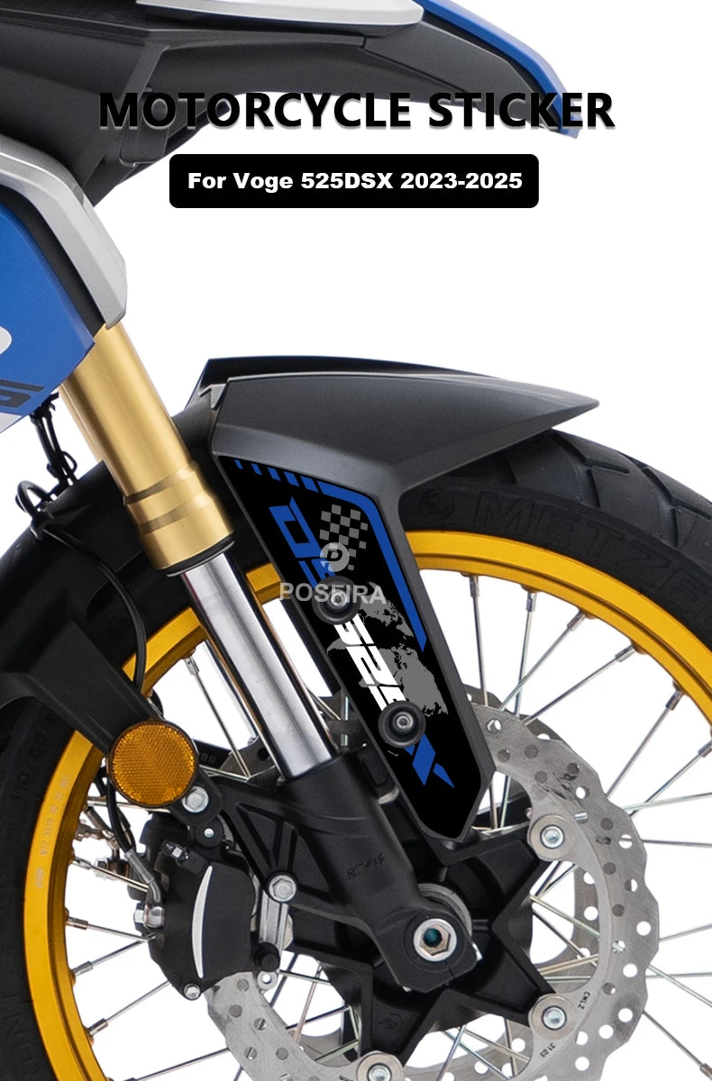 POSFIRA Front Fender Sticker Vinyl Decals for VOGE Valico 525DSX / DS525X (2023–2025)