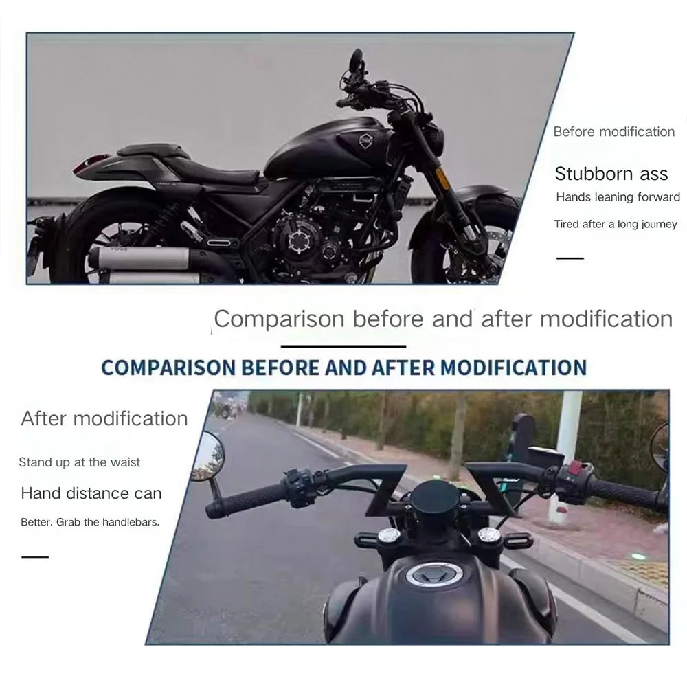 Riser e morsetto manubrio retrò VOGE CU625 per CU 625