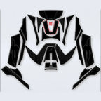 Black SR450X fuel tank and body sticker set