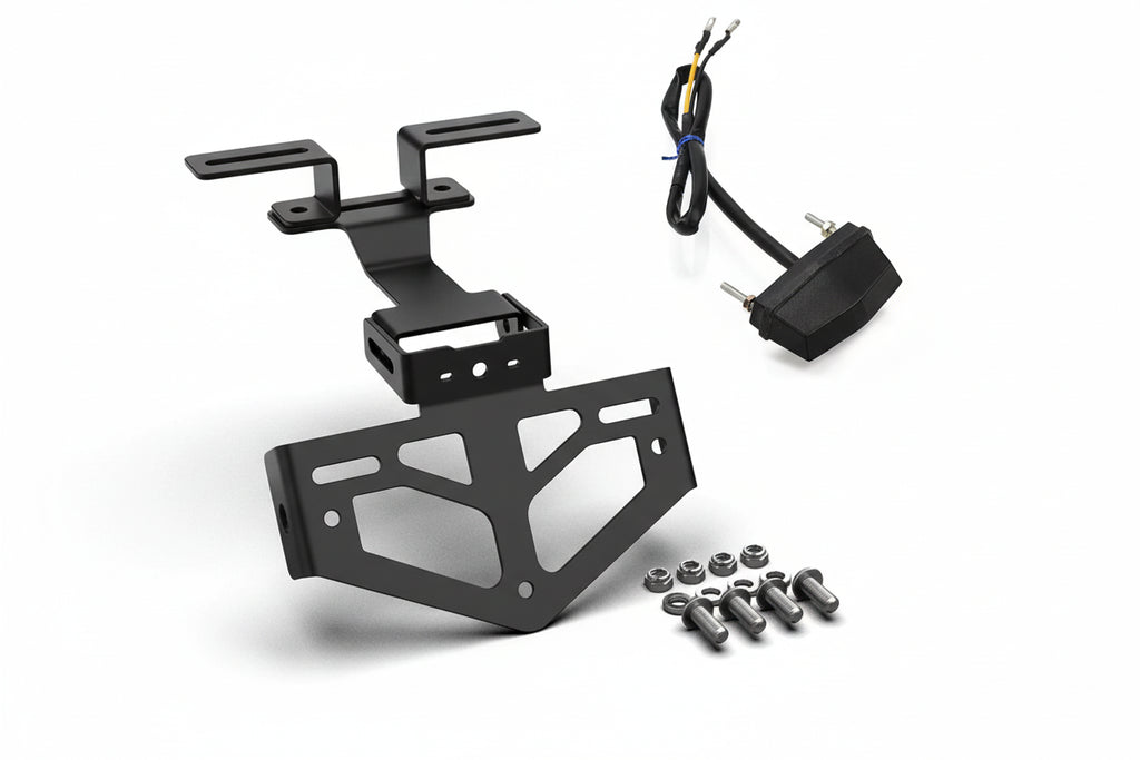 Motorcycle License Plate Holder Tail Tidy Bracket with LED Light for VOGE DS / DSX Models