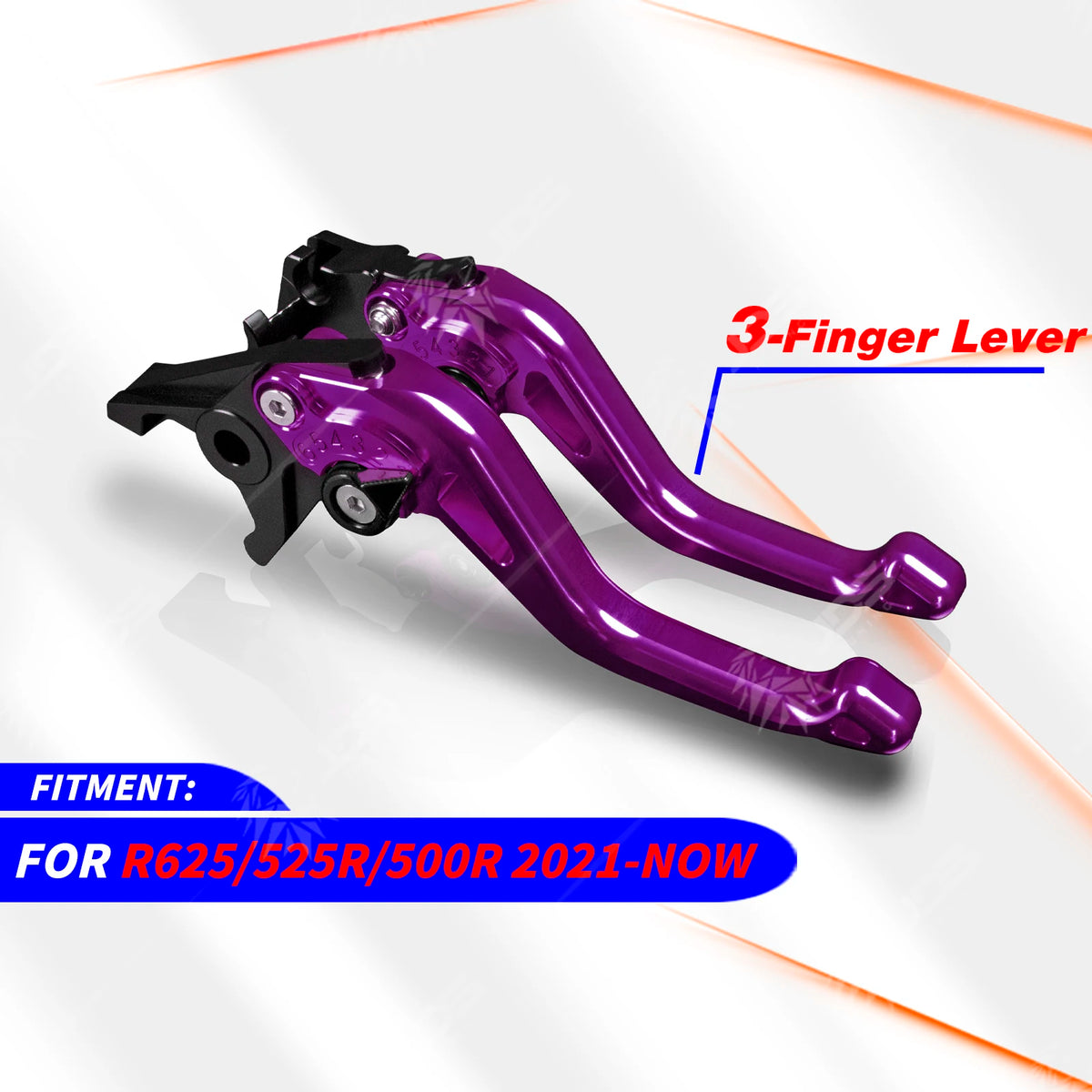 Purple short brake and clutch levers for VOGE R625, 525R, 500R