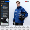 Storm Pro Motorcycle Rain Suit, jacket and pants – Starry Sky Blue colour variant