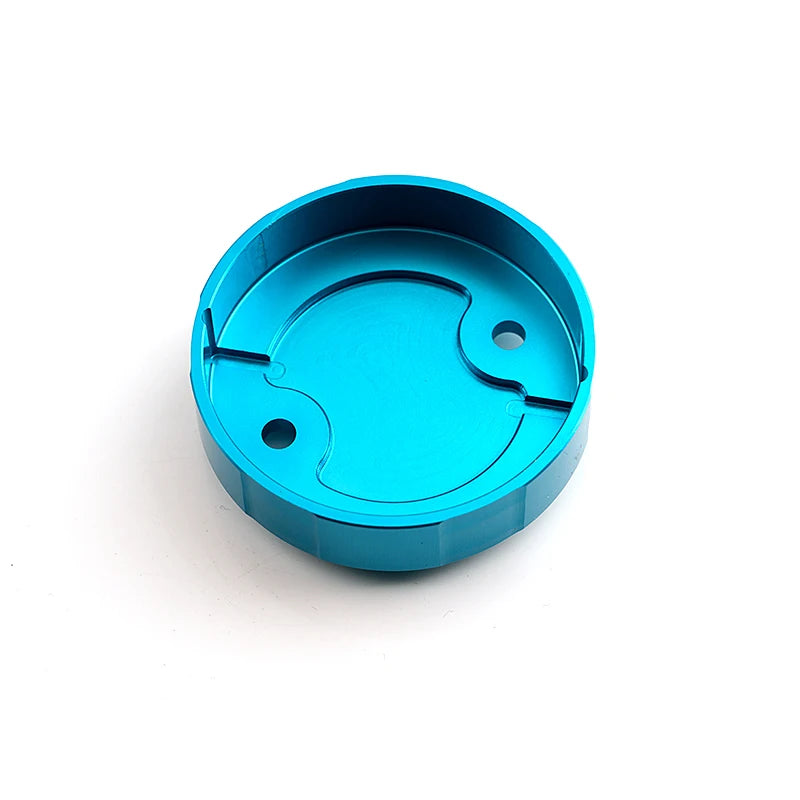 Underside of light blue reservoir cover cap